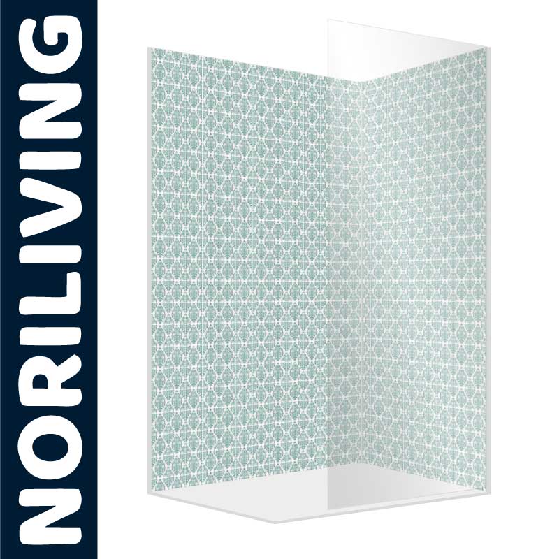 Sichtschutzwand mit geometrischem Muster von Noriliving