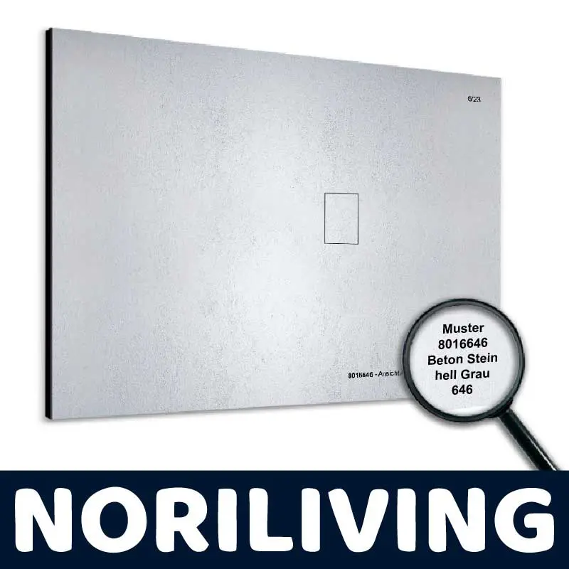 Musterplatte aus Beton Stein in hell Grau mit der Kennung 8016646 von NORILIVING